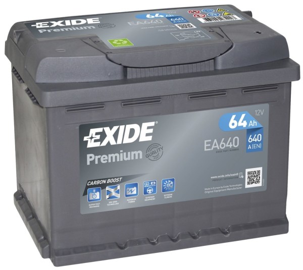 Exide premium 64Ah 640A 12V